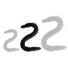 DoublePlayz Double Gode Scolop M 50 x 4cm Noir